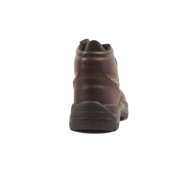 NEW MENS SAFETY WORK BOOTS- IMPACT & SLIP RESISTANT, WATERPROOF | BROWN SIZE 9.5 - Picture 3 of 9